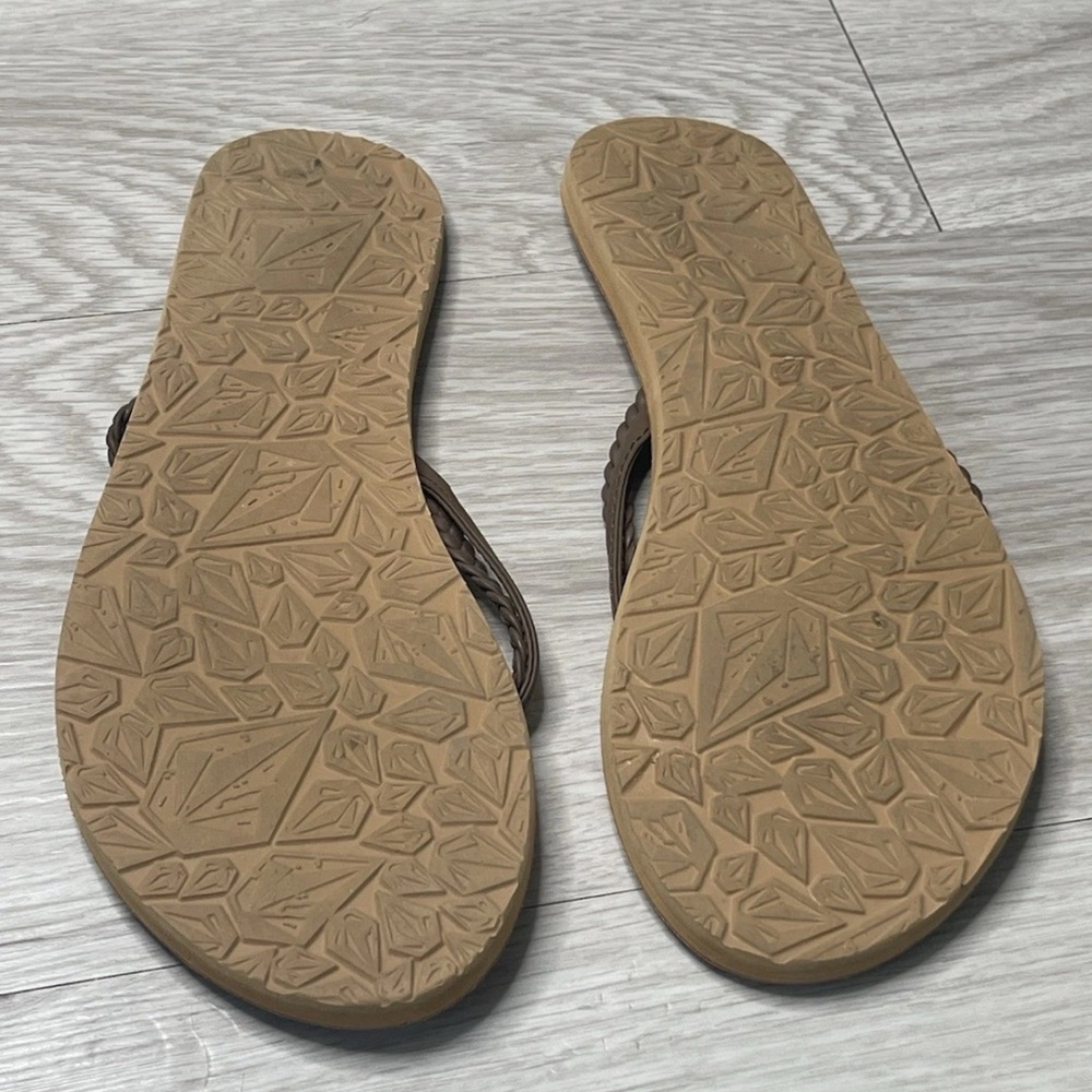 Volcom Flip Flops 8 Bohemian Boho Hippie Hipster Resortwear Vacation Euro-summer - Picture 3 of 3